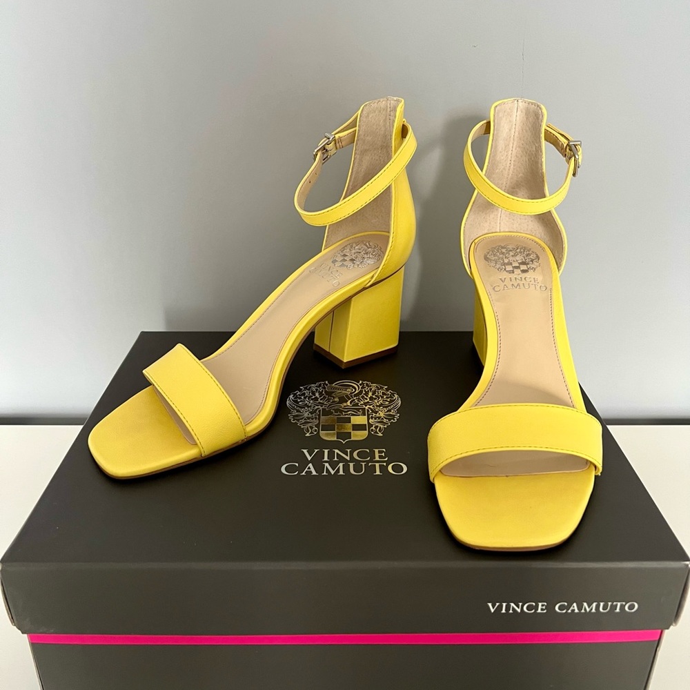 Vince Camuto Margry Ankle Strap Block Heel Sandal